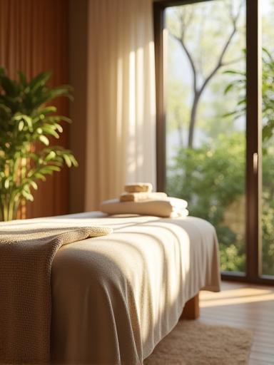 Relaxing massage therapy room at Tranquil Touch Therapies
